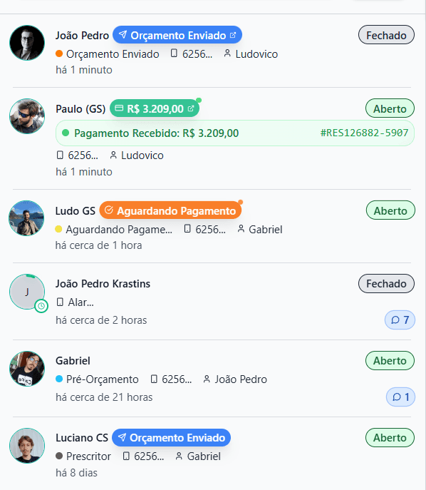 An image of Freelio's budget ui