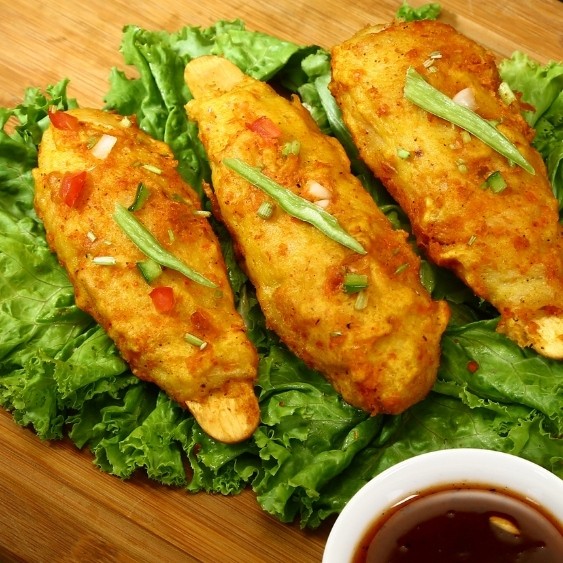 Tawa Chaap pan-seared soya skewers at Ustaad G76 South Surrey