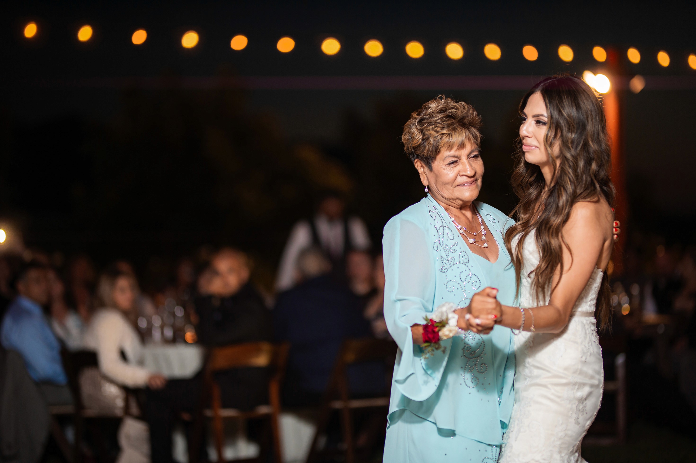 First dance photo at Gerry Ranch wedding reception