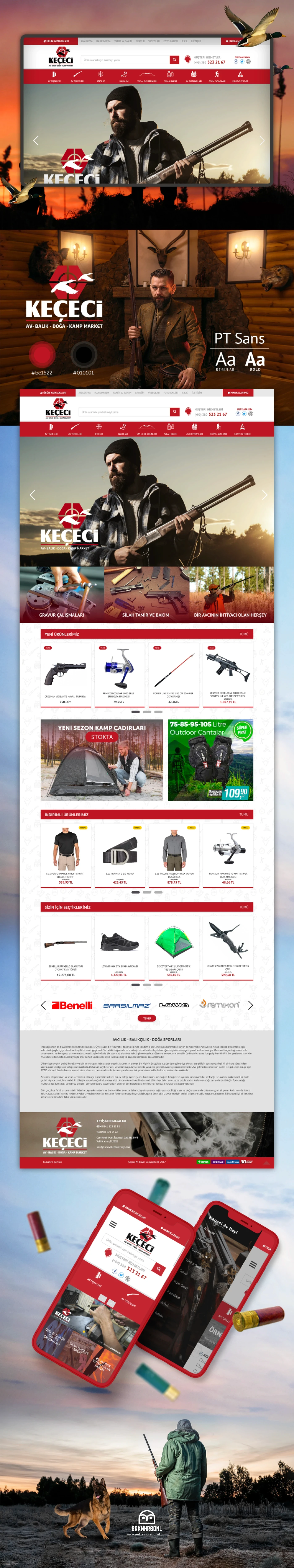 Keçeci Hunting Website Design