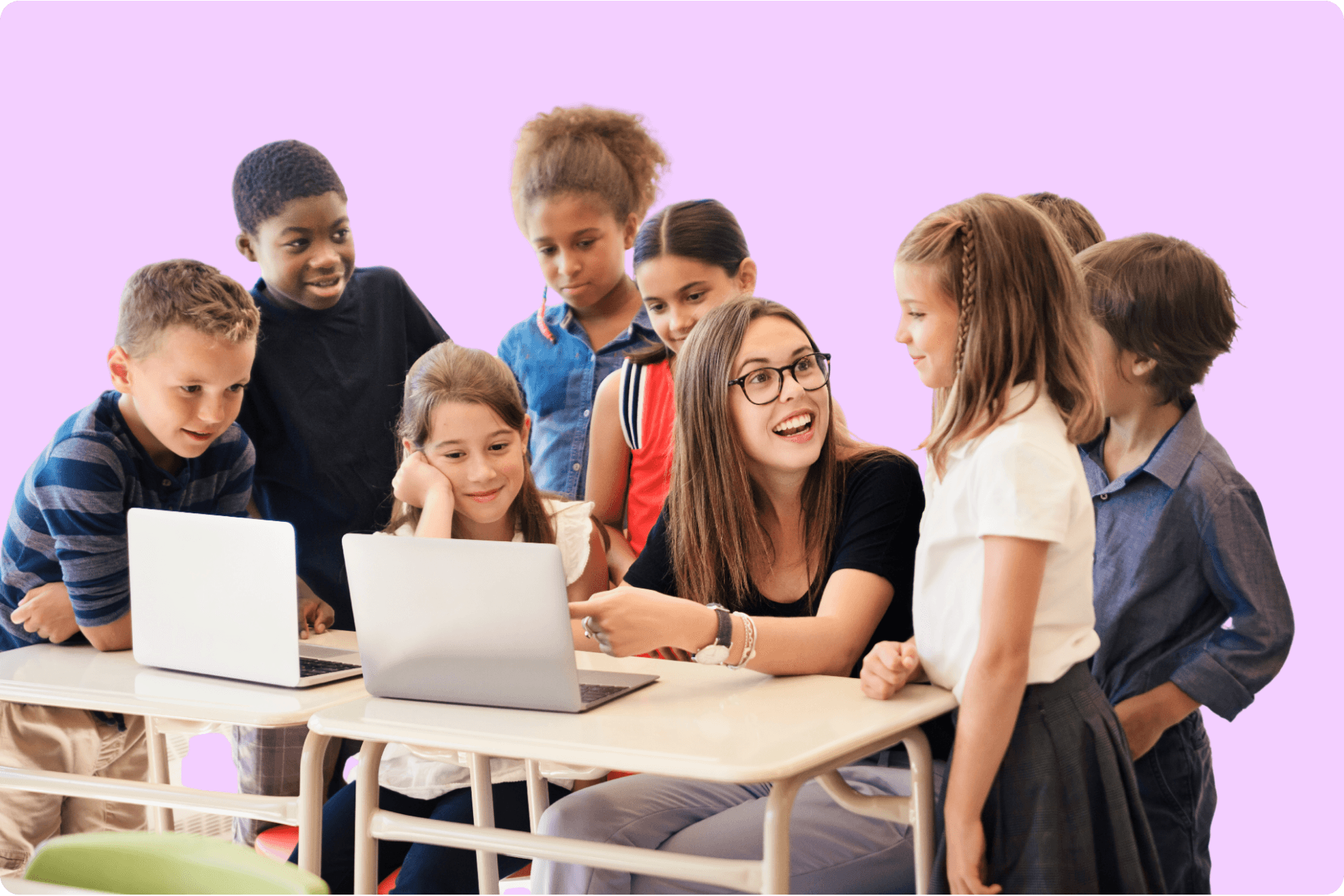 Students using Pico Coding in a classroom