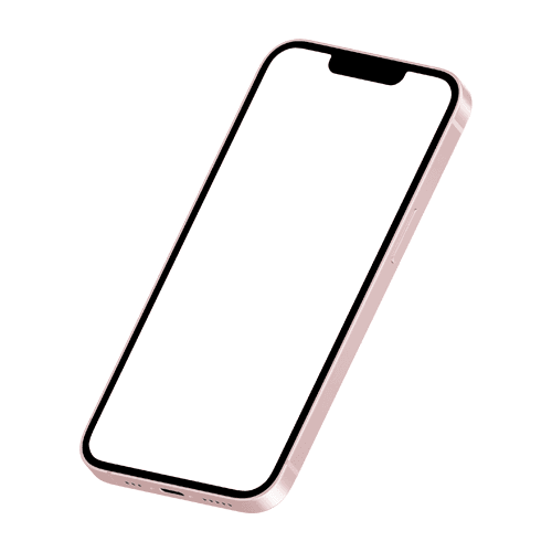 iPhone 17e pink mockup bottom left