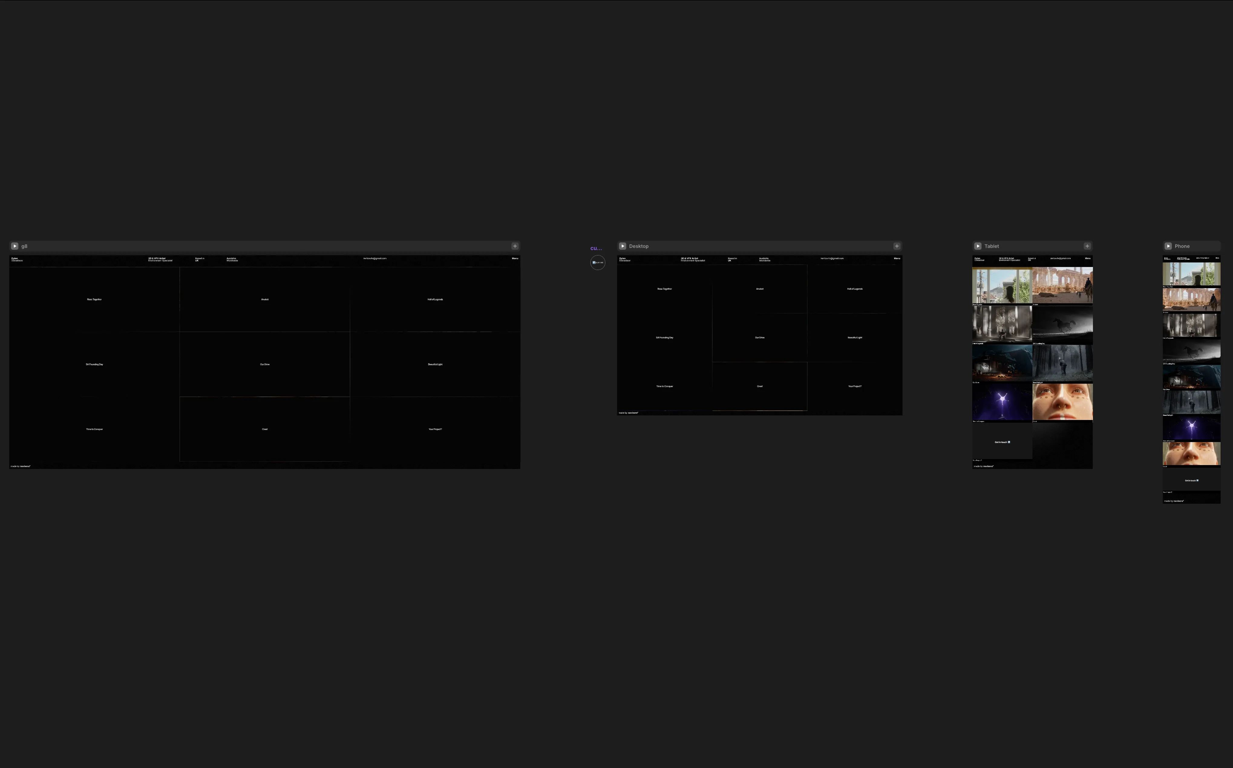 website exploded design showcase