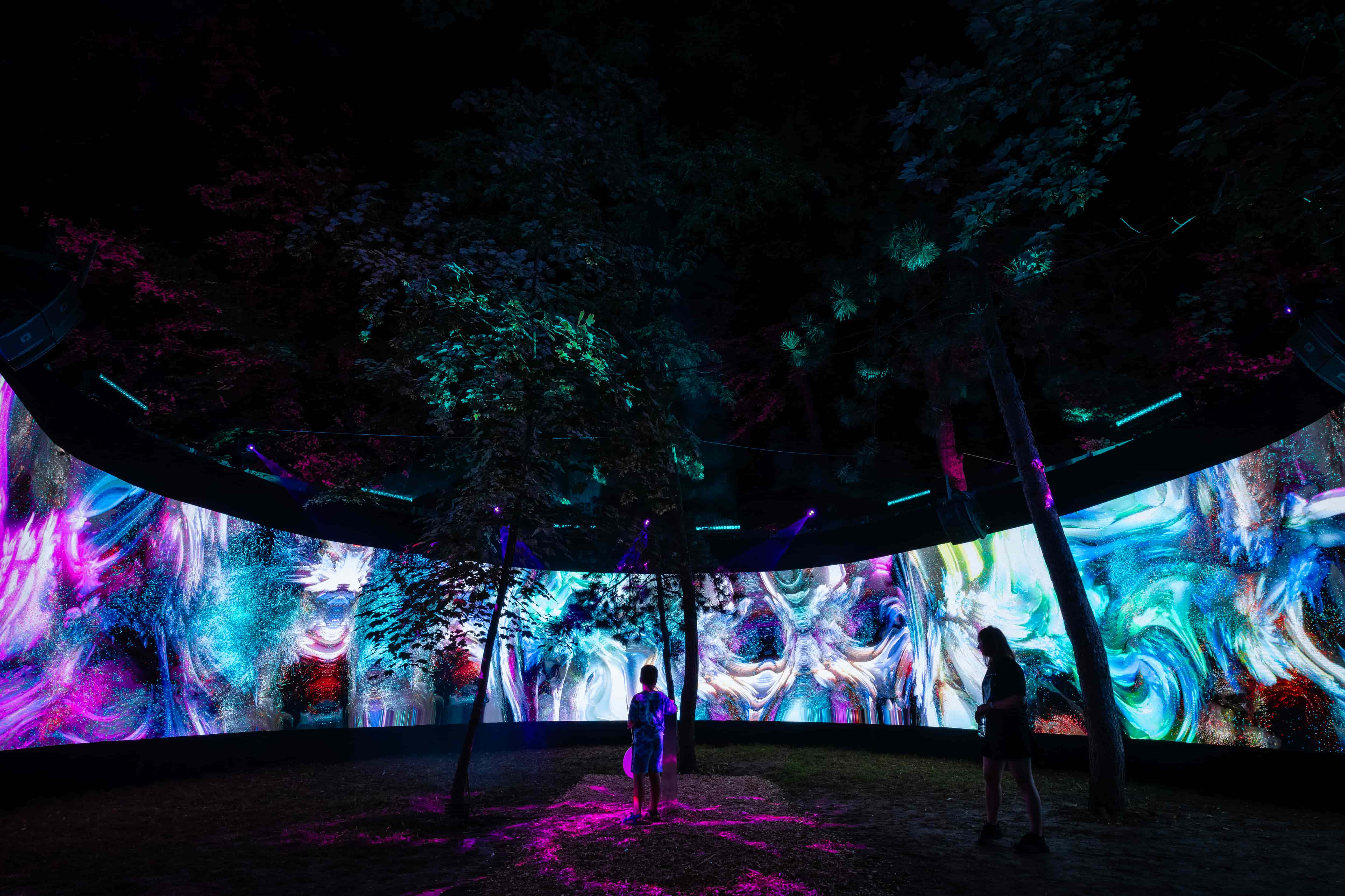 Interactive art installation by RenaiXance at UNTOLD Festival Romania 2025 – Bitopia.