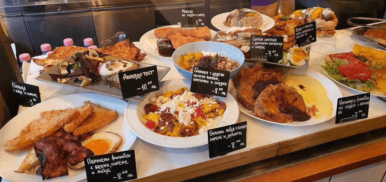 Rainbow Factory food selection