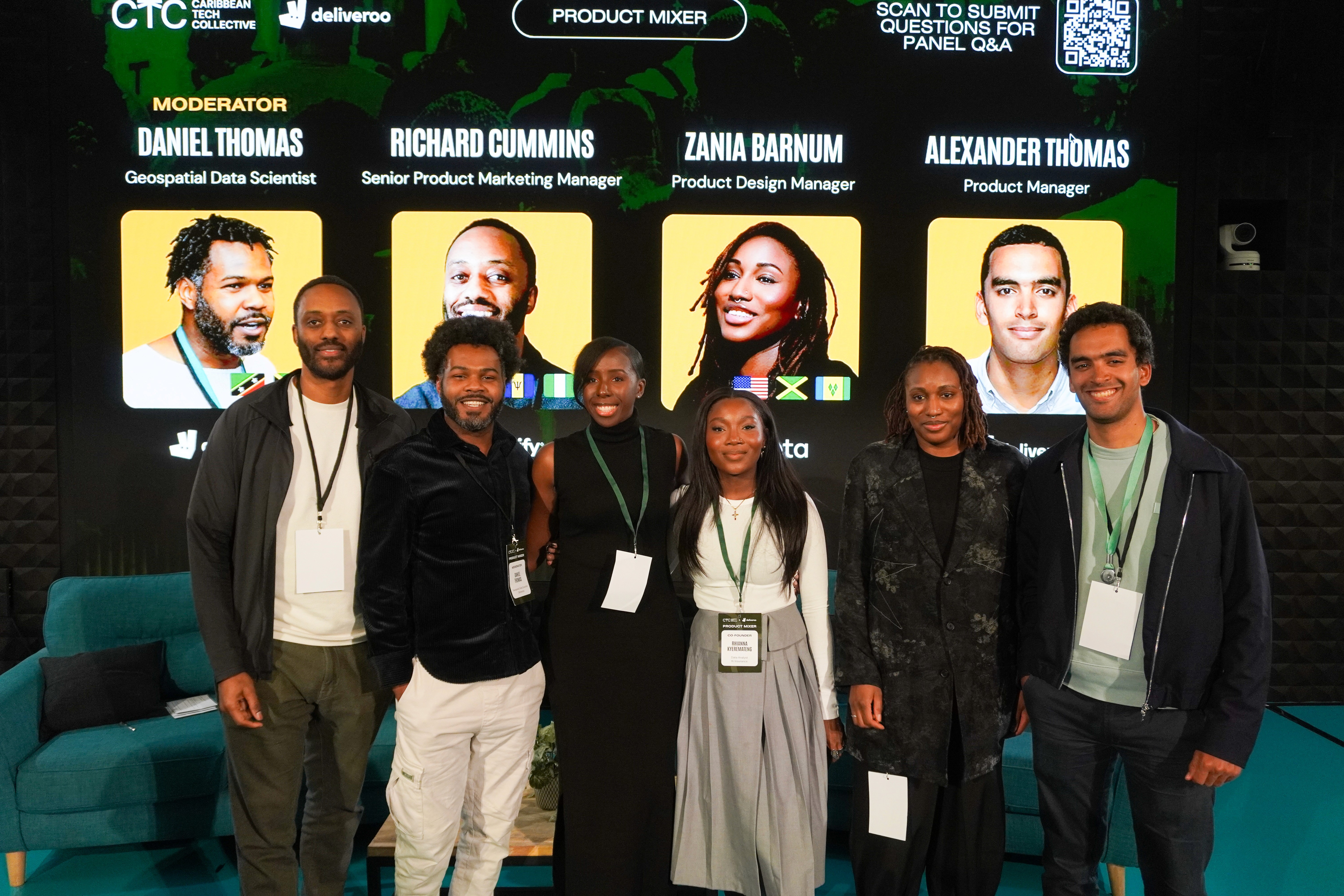 At Deliveroo's HQ with our expert panelists following our Product panel discussion