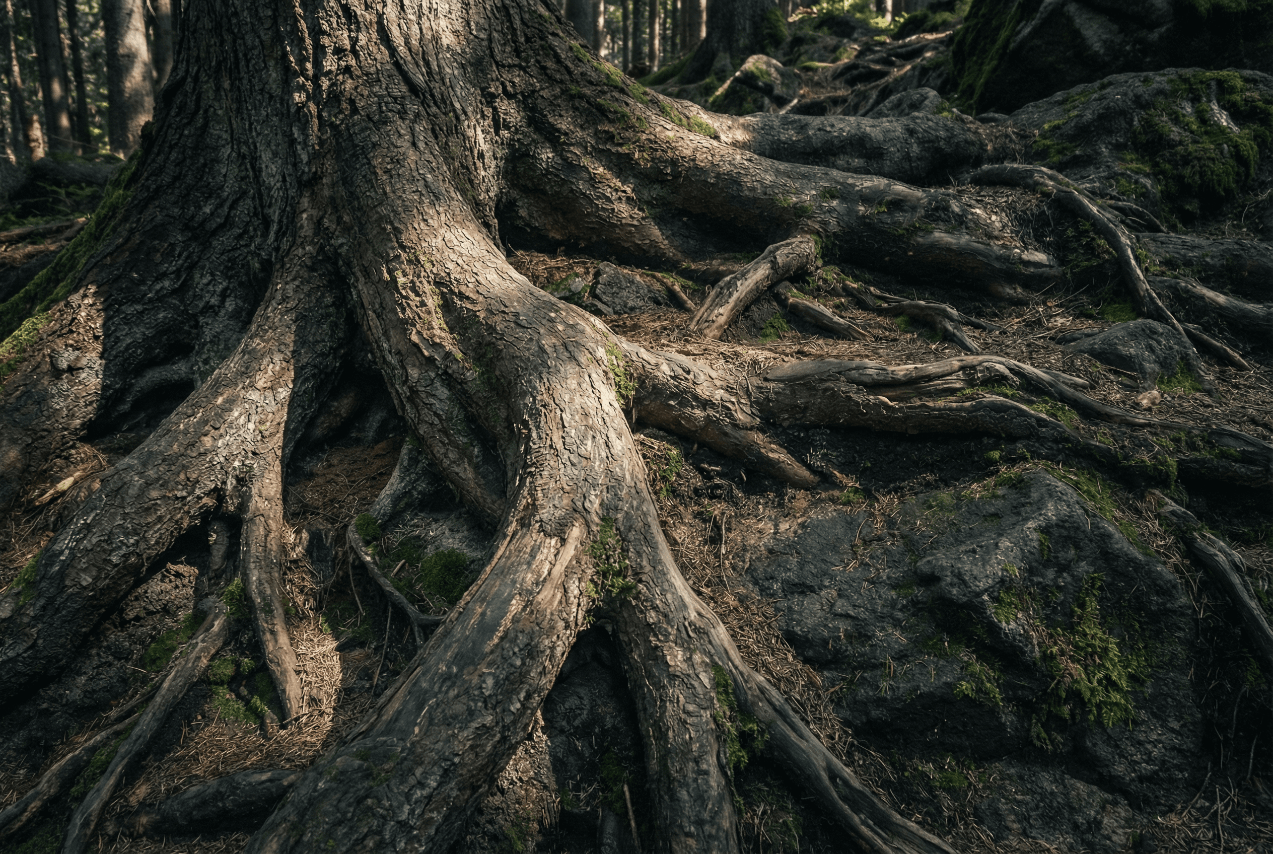 a black and white living room with a large tv