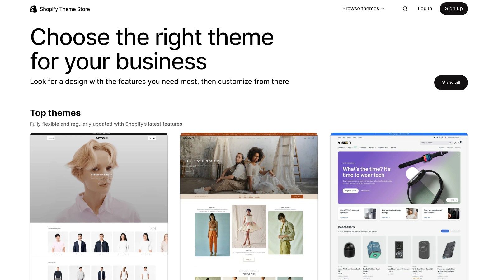 Shopify Theme Store