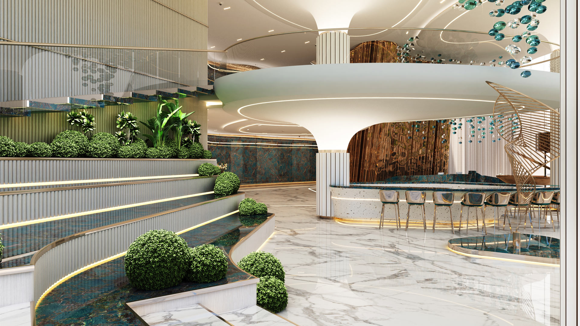 DAMAC-Bay by Cavalli in Dubai Harbour Lobby