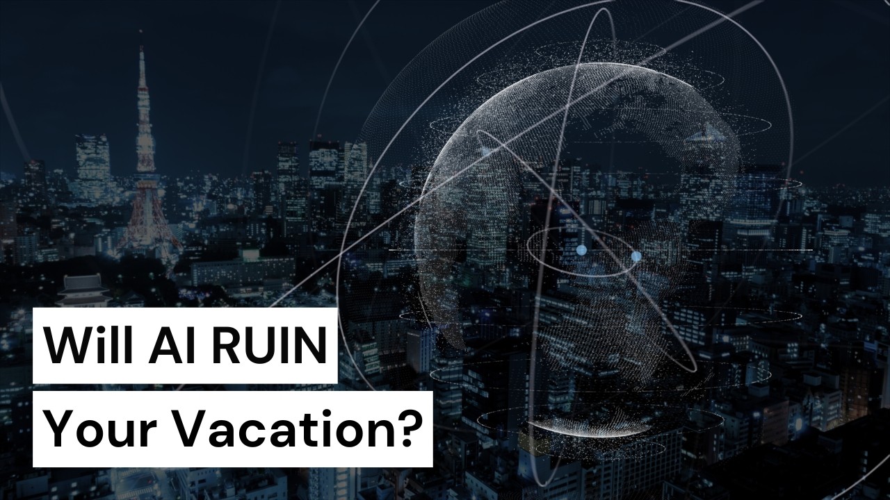 An image of a boat floating with the caption "FLOATING CITIES" above Mike Putman and James Ferrara, the No Tourists Allowed Podcast Hosts