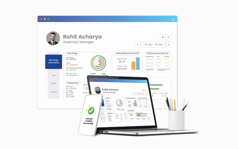 pocket hrms dashboard