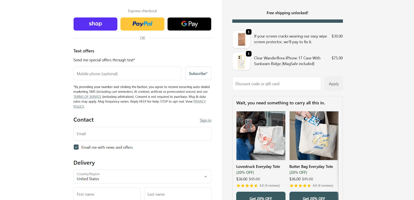 Use a progress bar at checkout using Monk to increase AOV at Shopify checkout