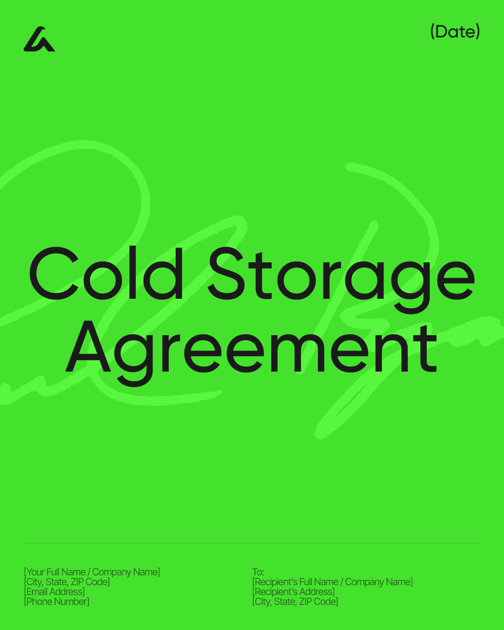 Cold Storage Agreement