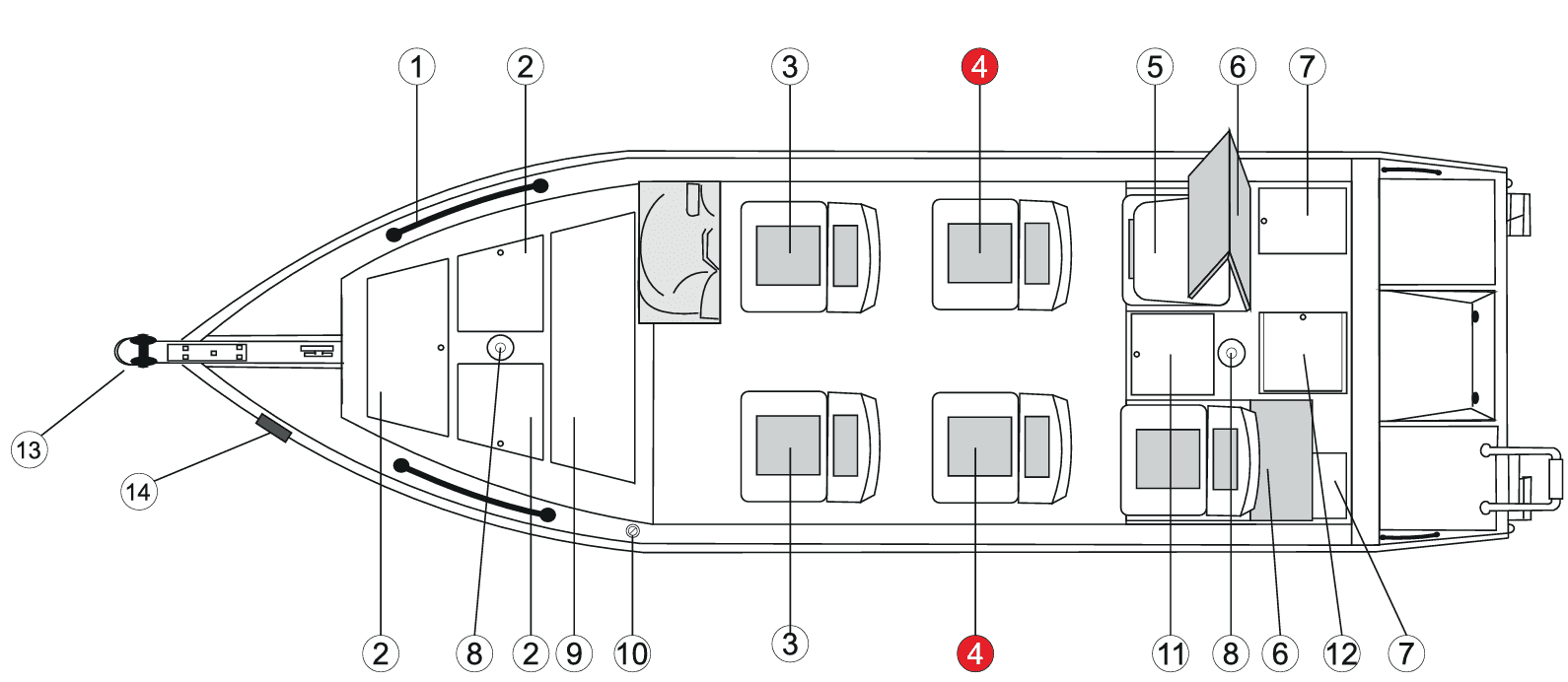 Planta da embarcação
