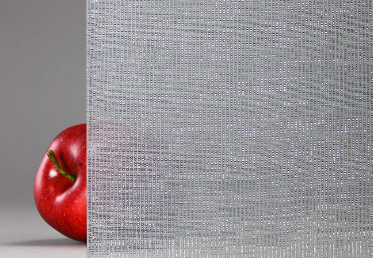 Fabric laminated glass with textile interlayer