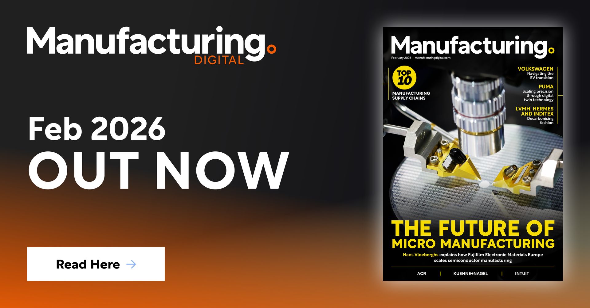 Manufacturing Digital’s Latest Issue Features Fujifilm Electronic Materials’ Hans Vloeberghs and John Stewart