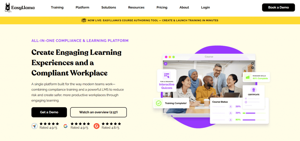 easyllama social proof on website