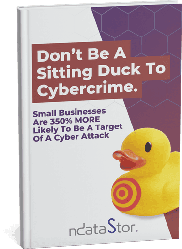 Free cybersecurity report for small businesses, Don't Be A Sitting Duck To Cybercrime, nDataStor