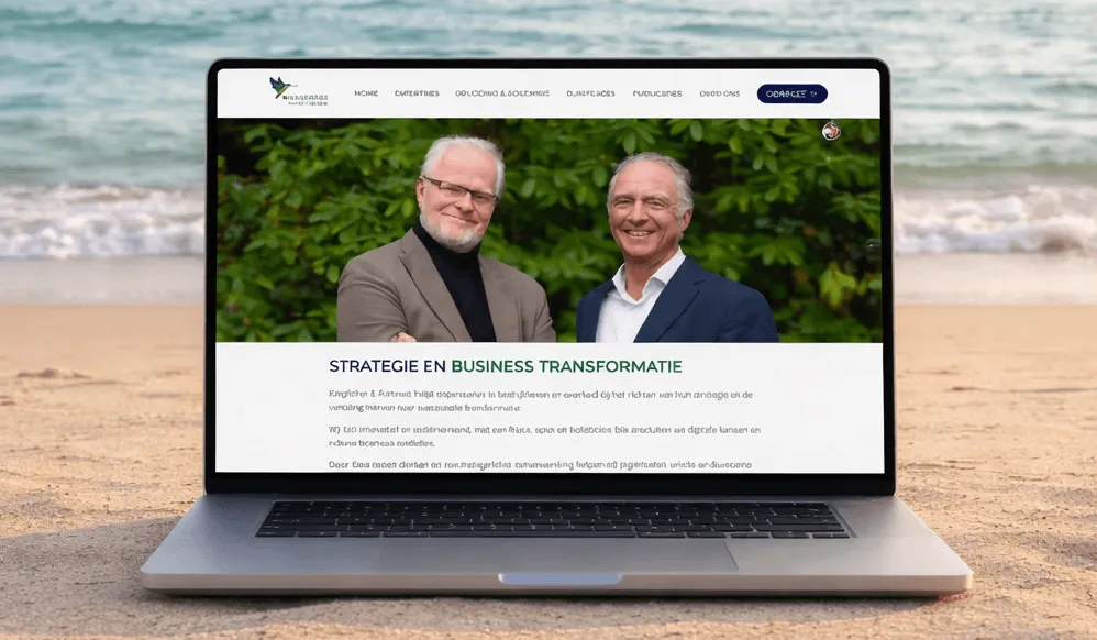 Professioneel website ontwerp en visuele identiteit voor adviesbureau