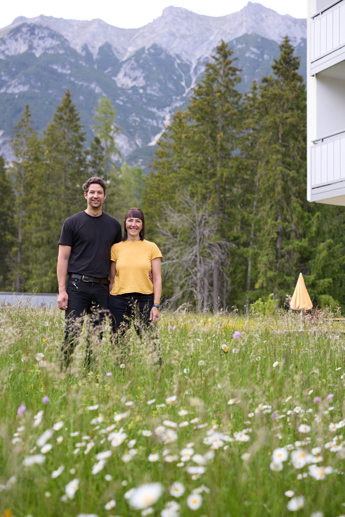 mountain landscape with autumn foliage