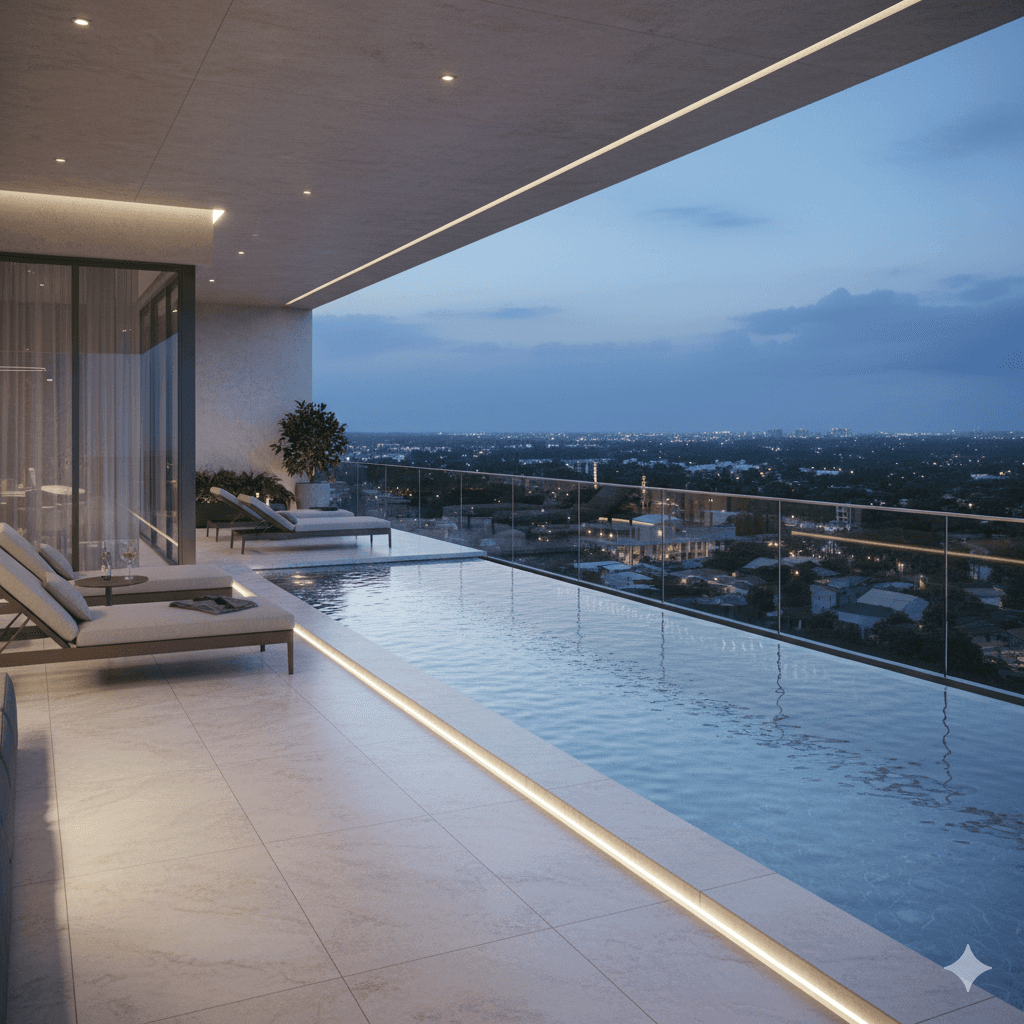 M3M The Cullinan Noida: Private pool on a residence balcony