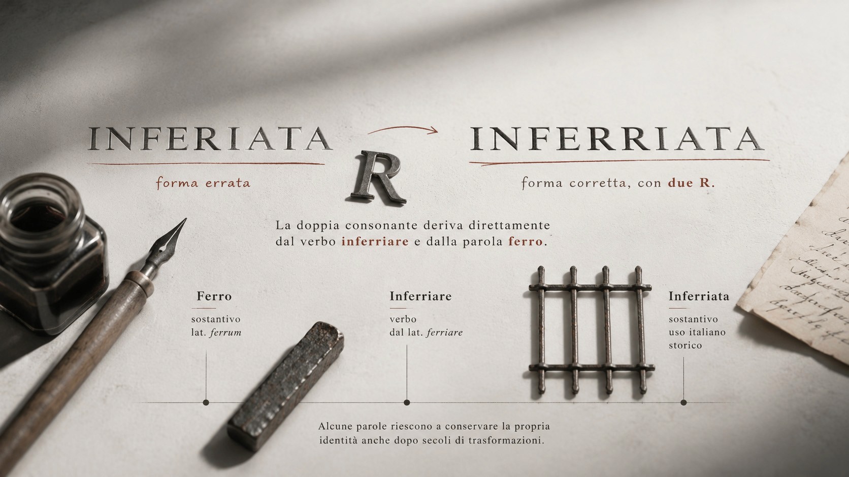 come si scrive inferriata
