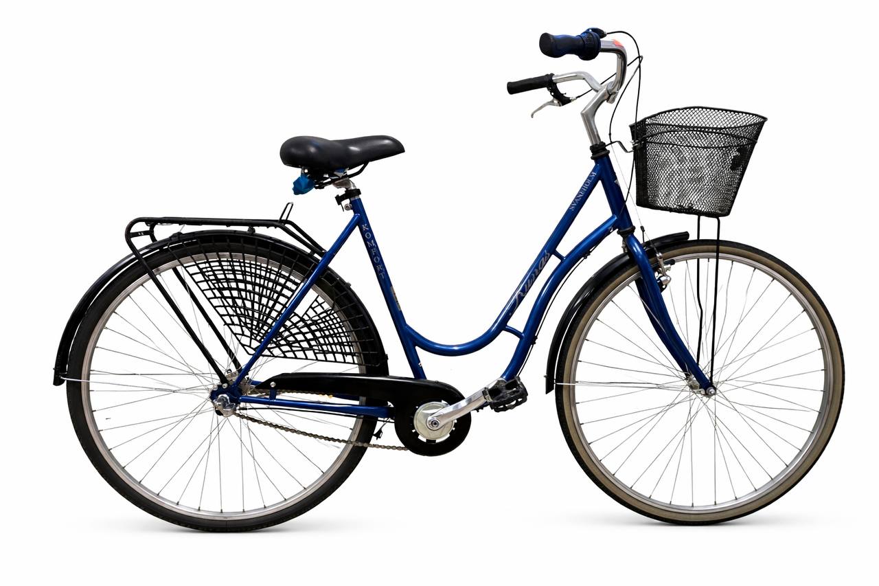 Helkama damcykel 28 tum med 6 växlar och pakethållare – begagnad cykel servad hos cykelverkstad i Uppsala med full cykel service.