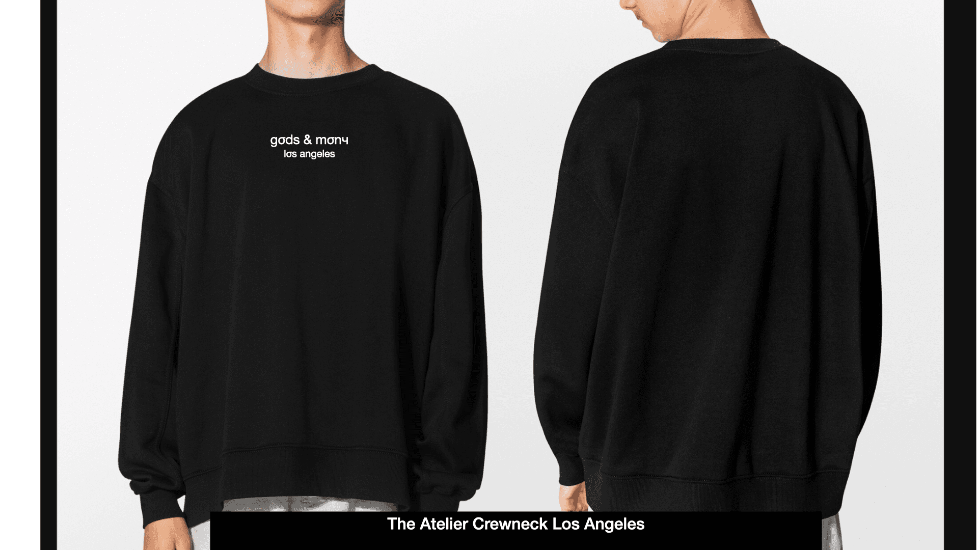 The Atelier men's luxury crewneck Los Angeles — Gods and Mony