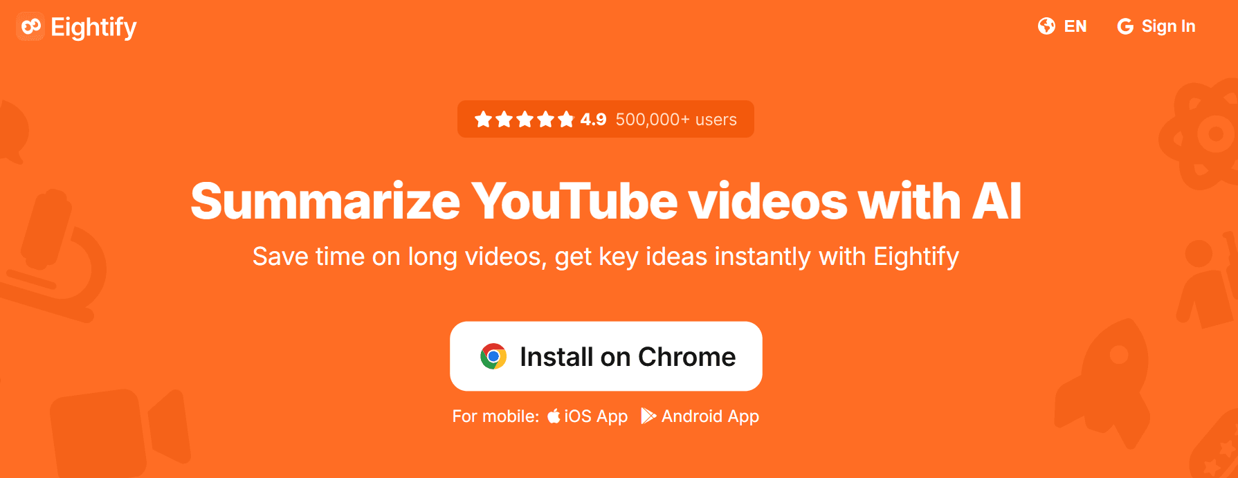 eightify -  Eightify AI YouTube Summarizer
