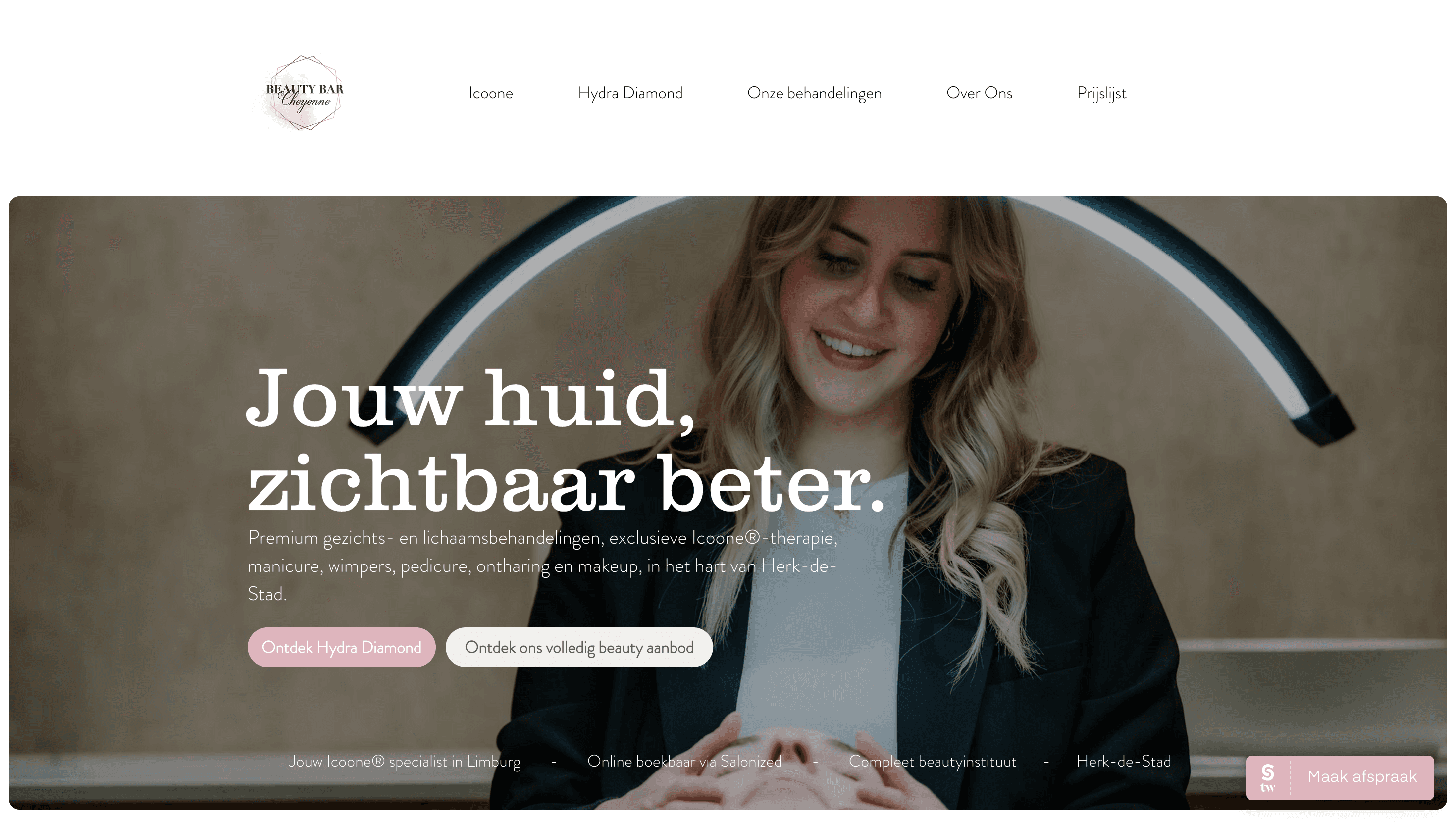 Website Bauty Bar Cheyenne