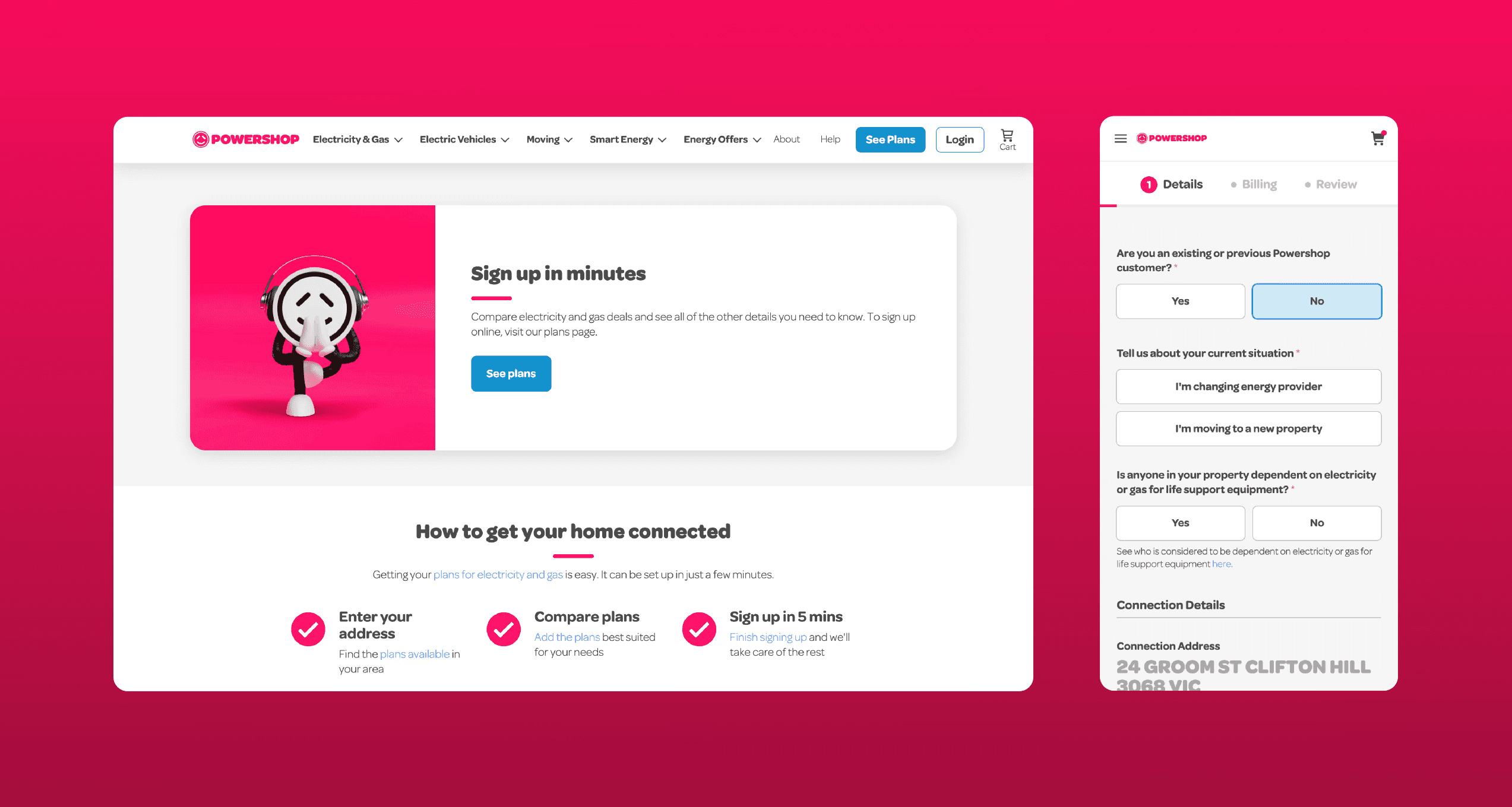 Screenshot of Urban Rest home page