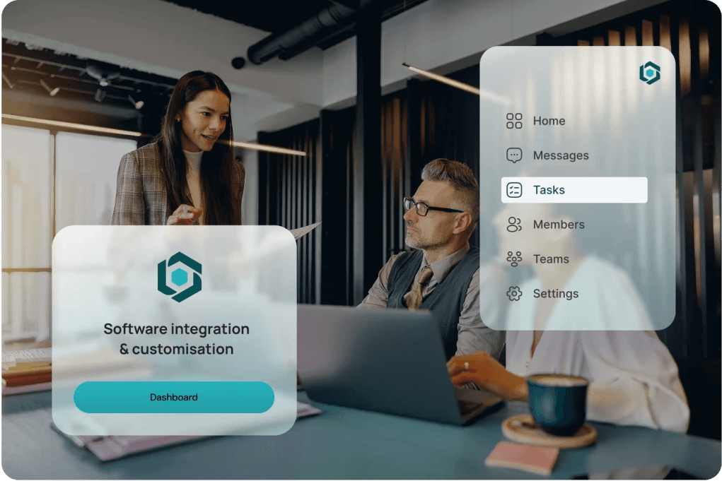 Group of people presenting