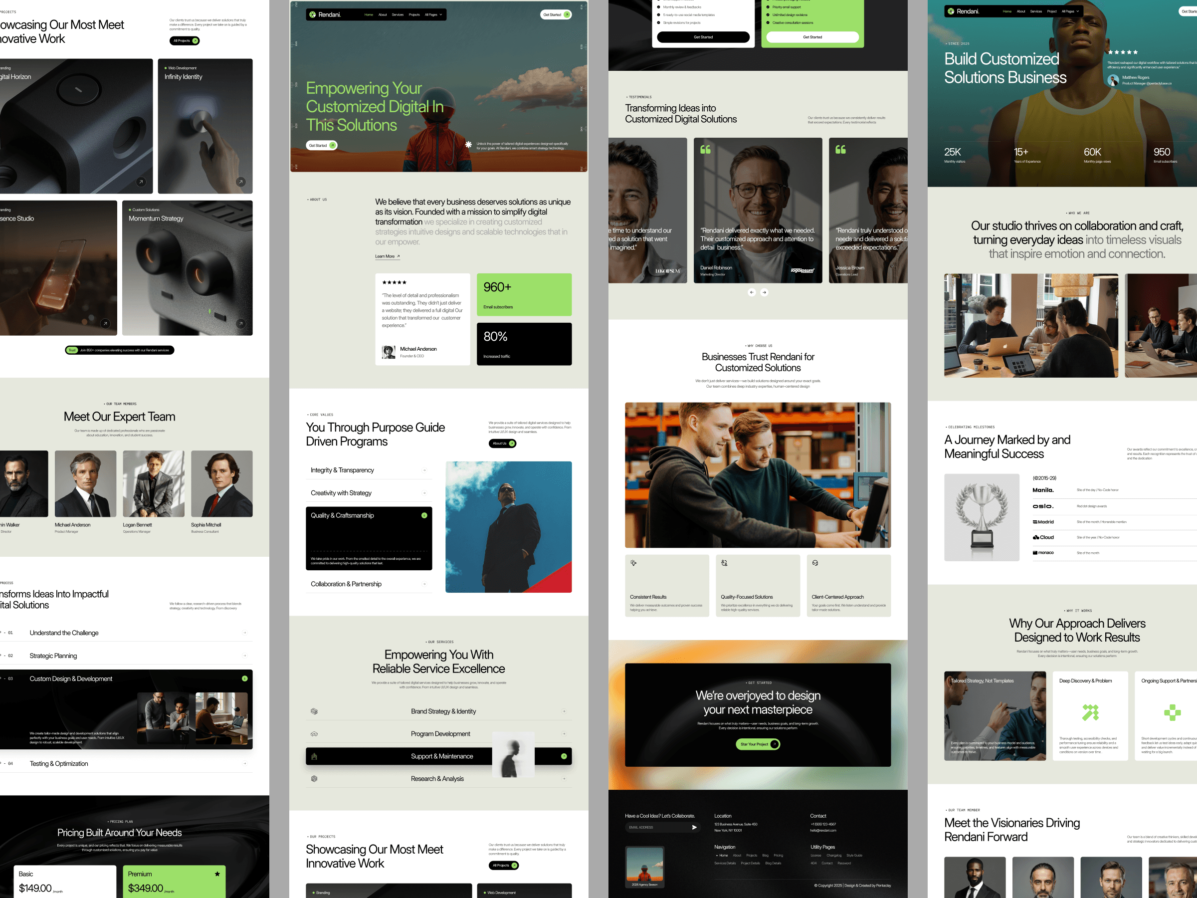 framer sustainability template
