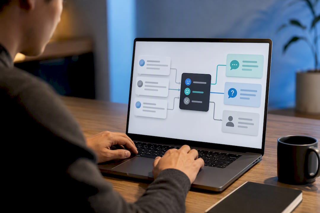 Sentiment triggers routing chatbot responses