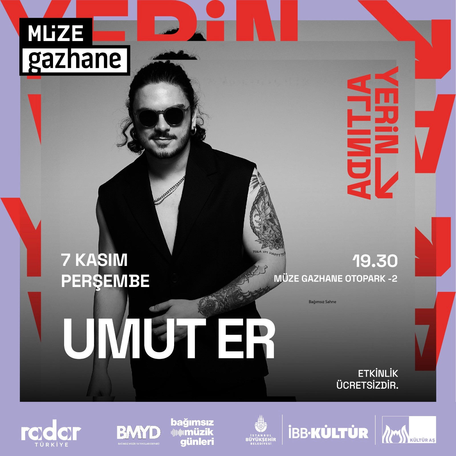 Umut Er Müze Gazhane Yerin Altında BMYD Bağımsız Müzik Günleri Konser