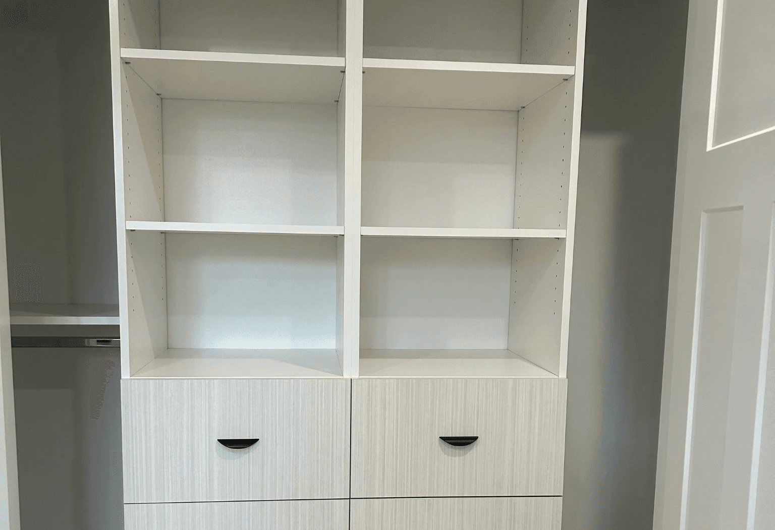 closet organizer built in custom millwork burton