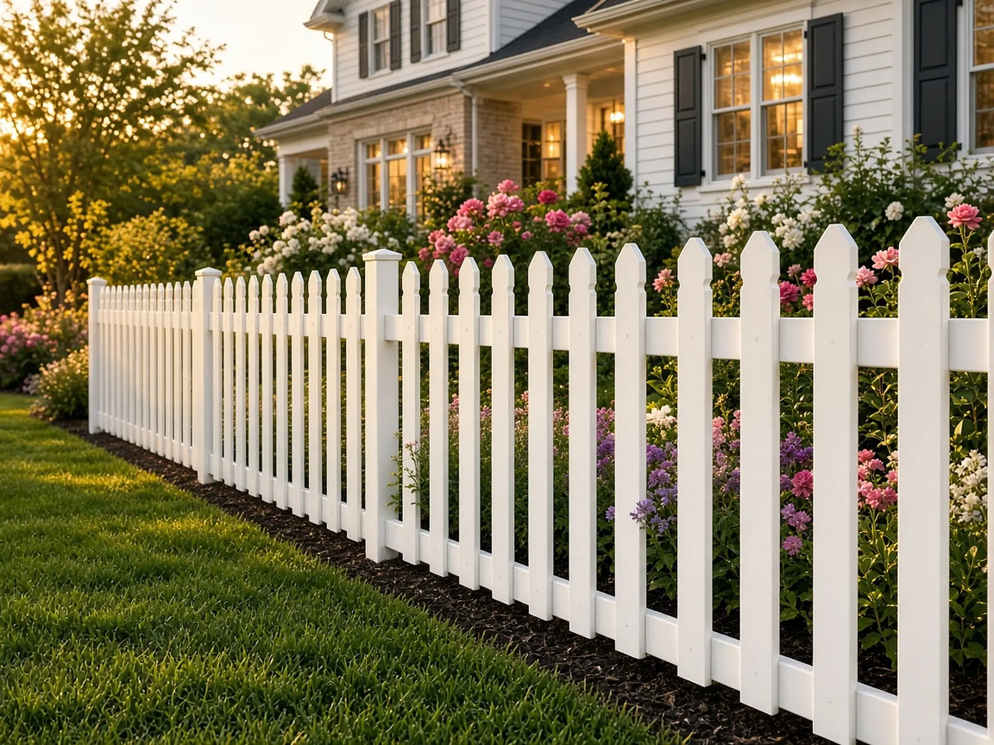 Vinyl Picket fence
