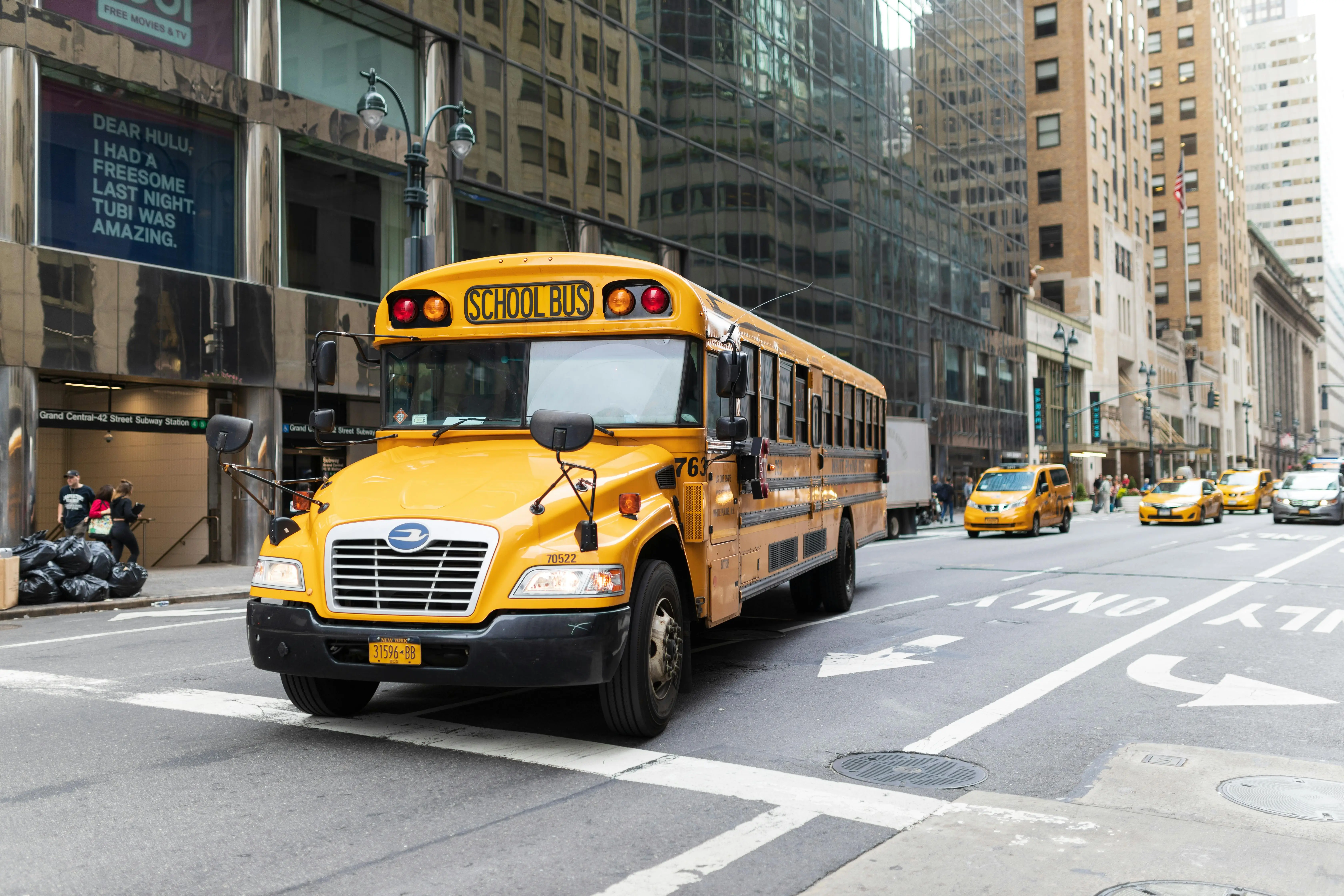 yellow school bus in new york for stem summer programs