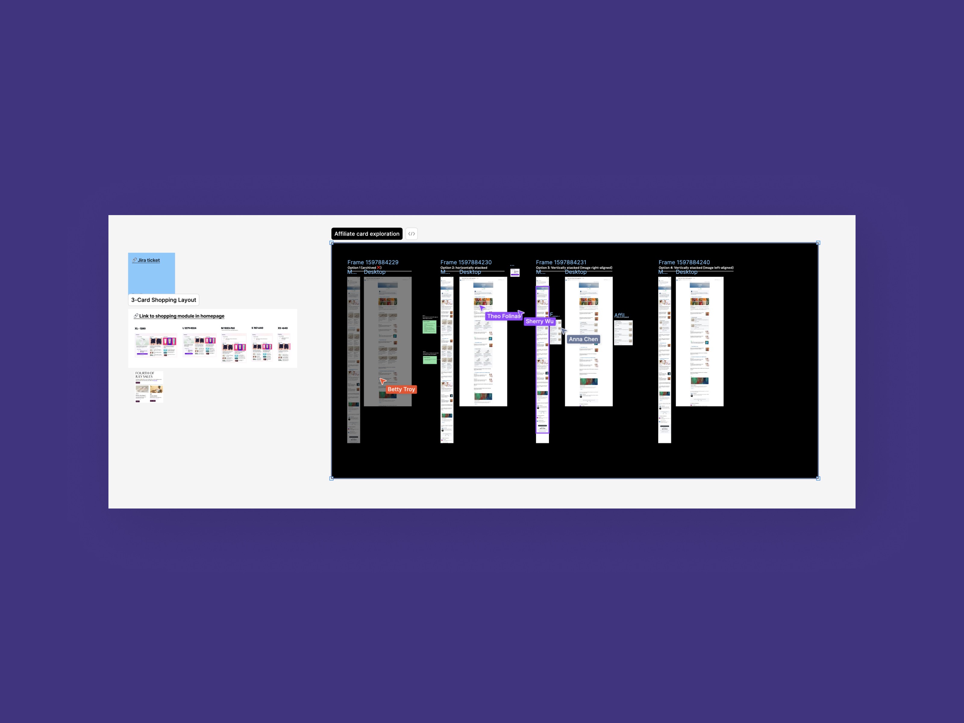 Design critique screenshot
