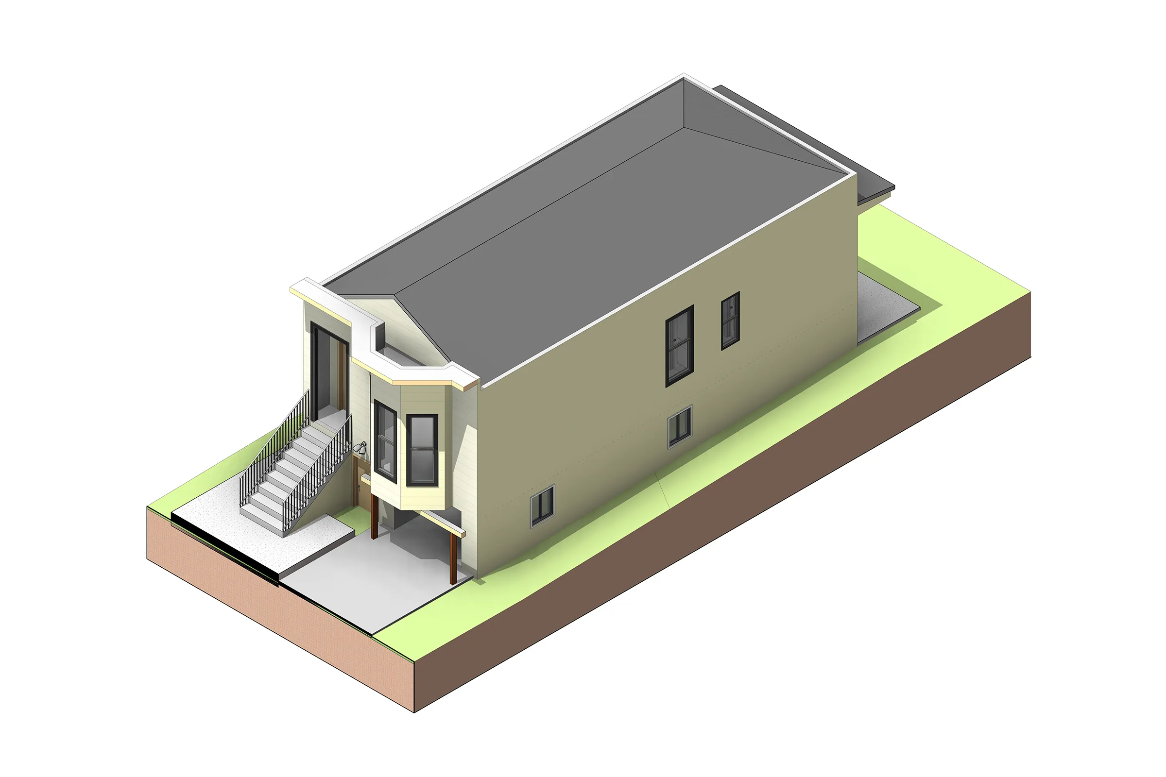 29th Street House Axon