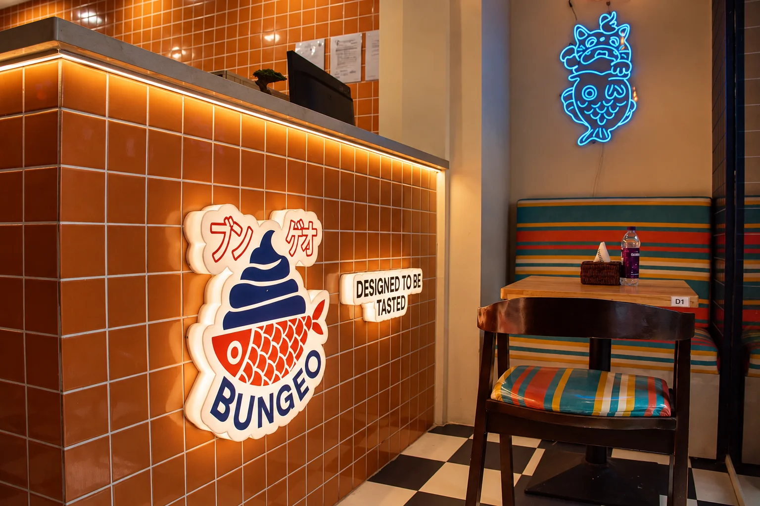 Bungeo taiyaki bar interior in Indiranagar