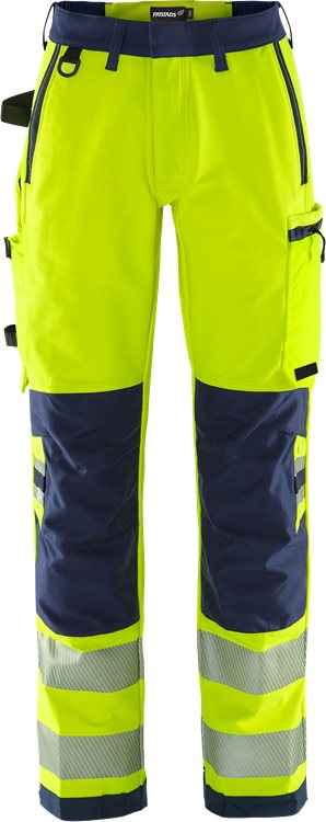 Werkbroek dames Lokeren bij Vanatex — FRISTADS High vis Green broek dames stretch klasse 2 2665 GSTP