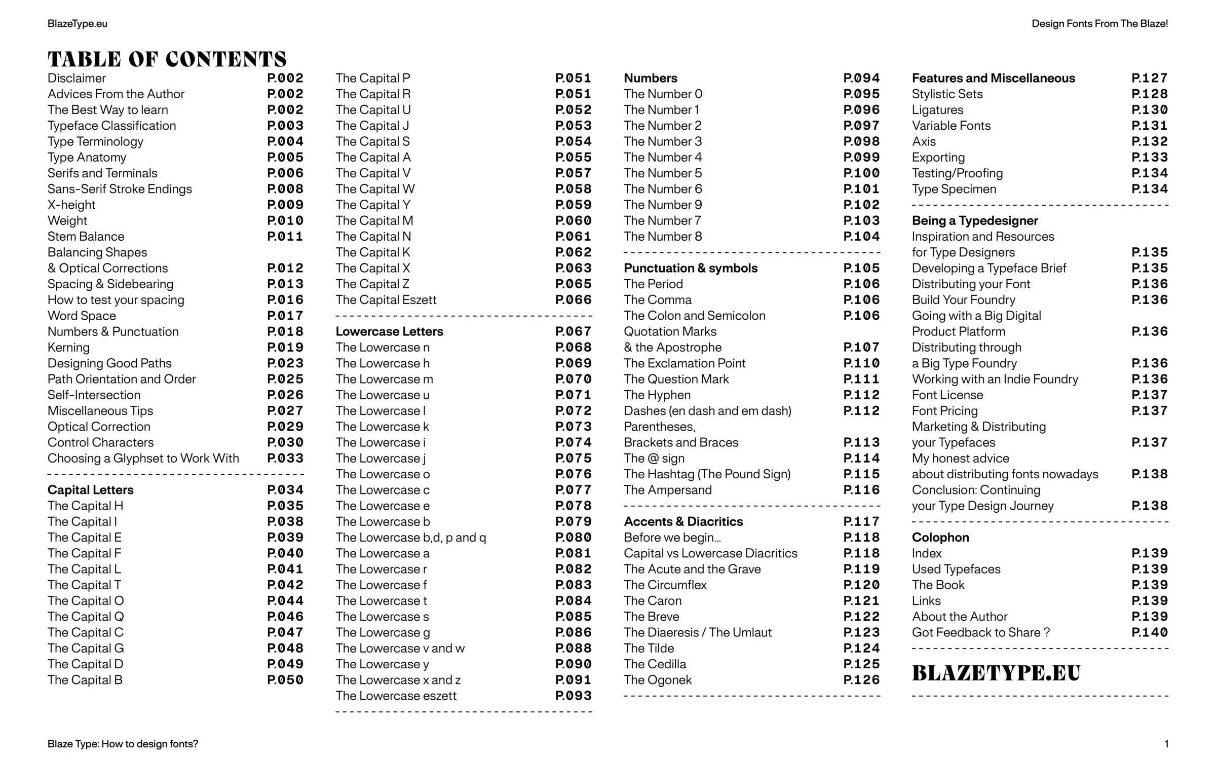 Typeface Classification