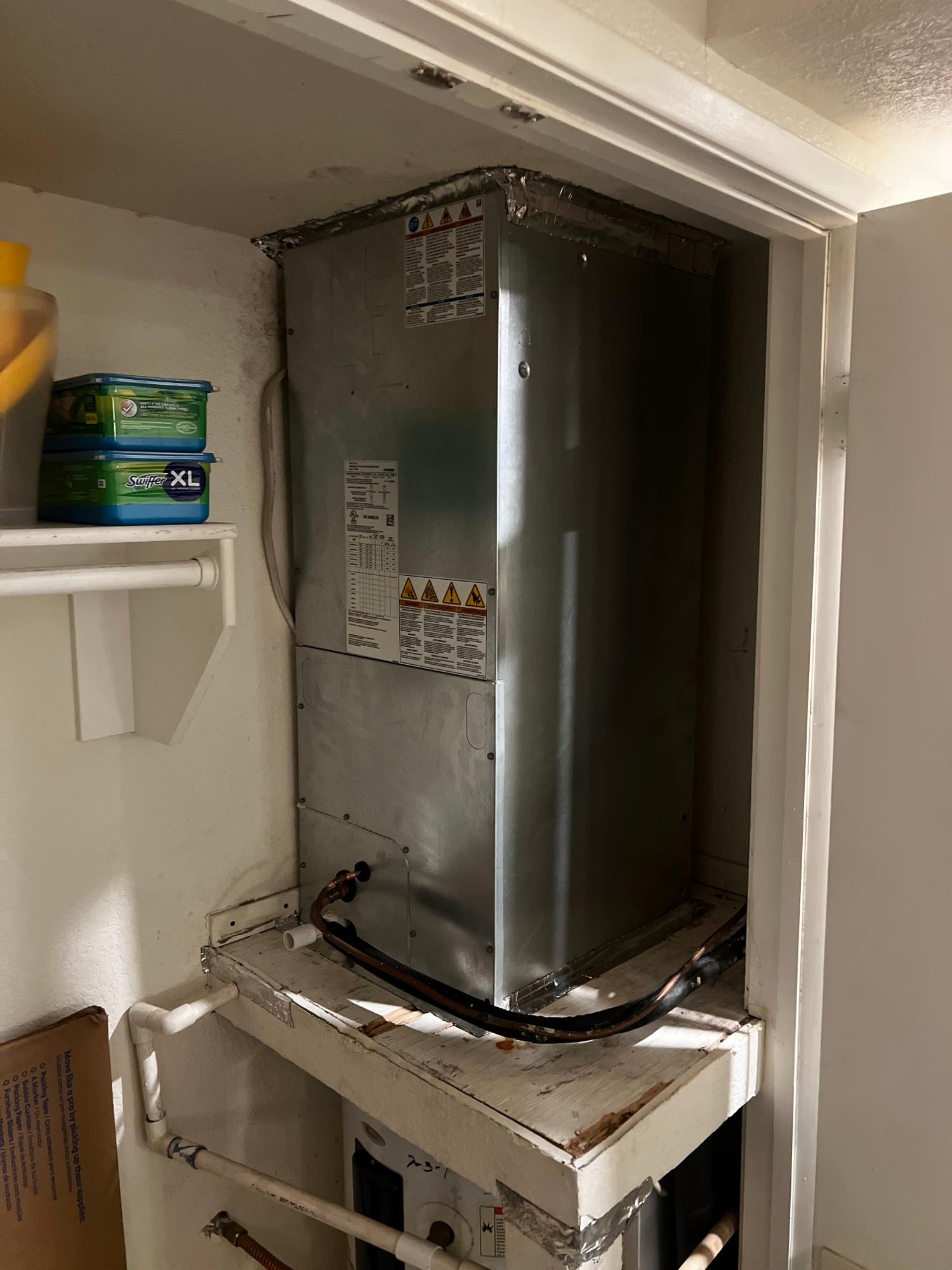 HVAC unit installed in the basement of a home in Bullhead CIty, AZ