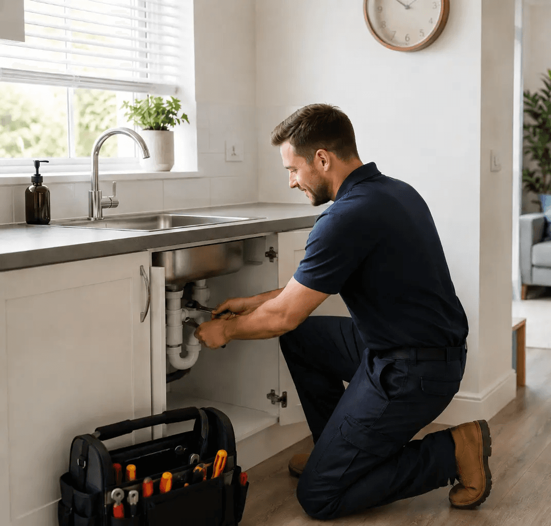 Maintenance tools ready for a property repair