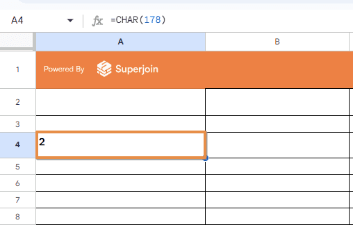 Use the CHAR function: