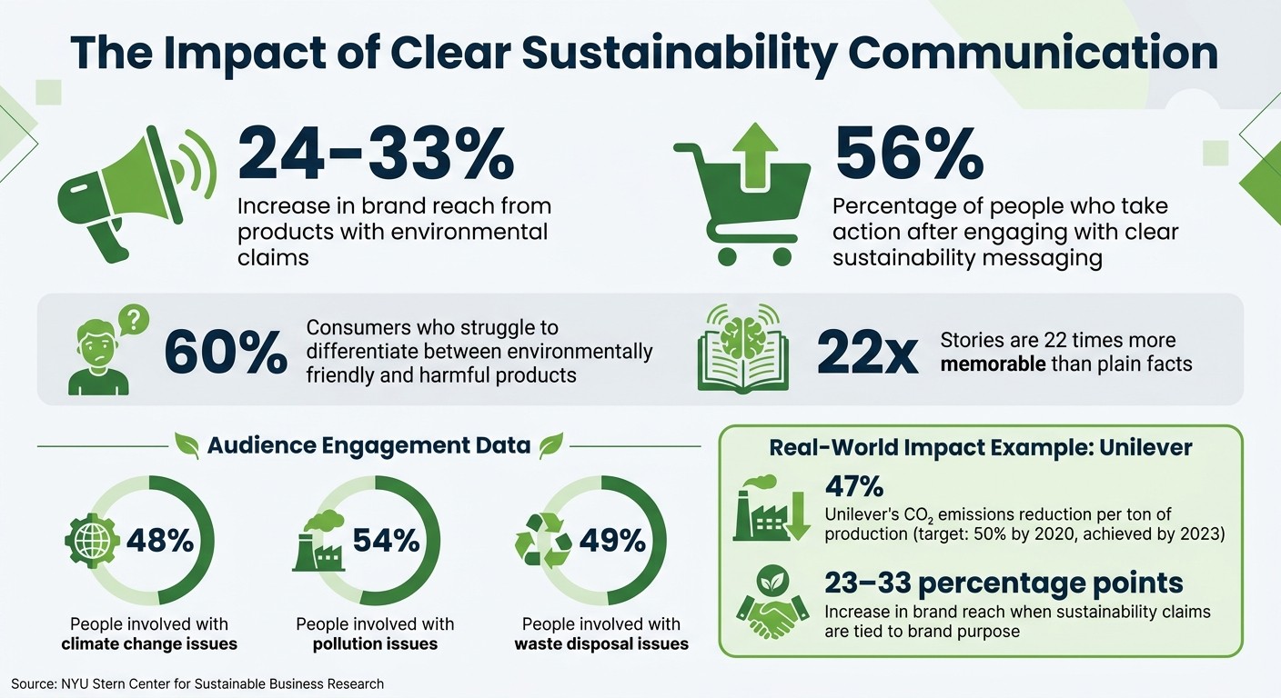 Key Statistics on Sustainability Communication Impact and Consumer Behavior