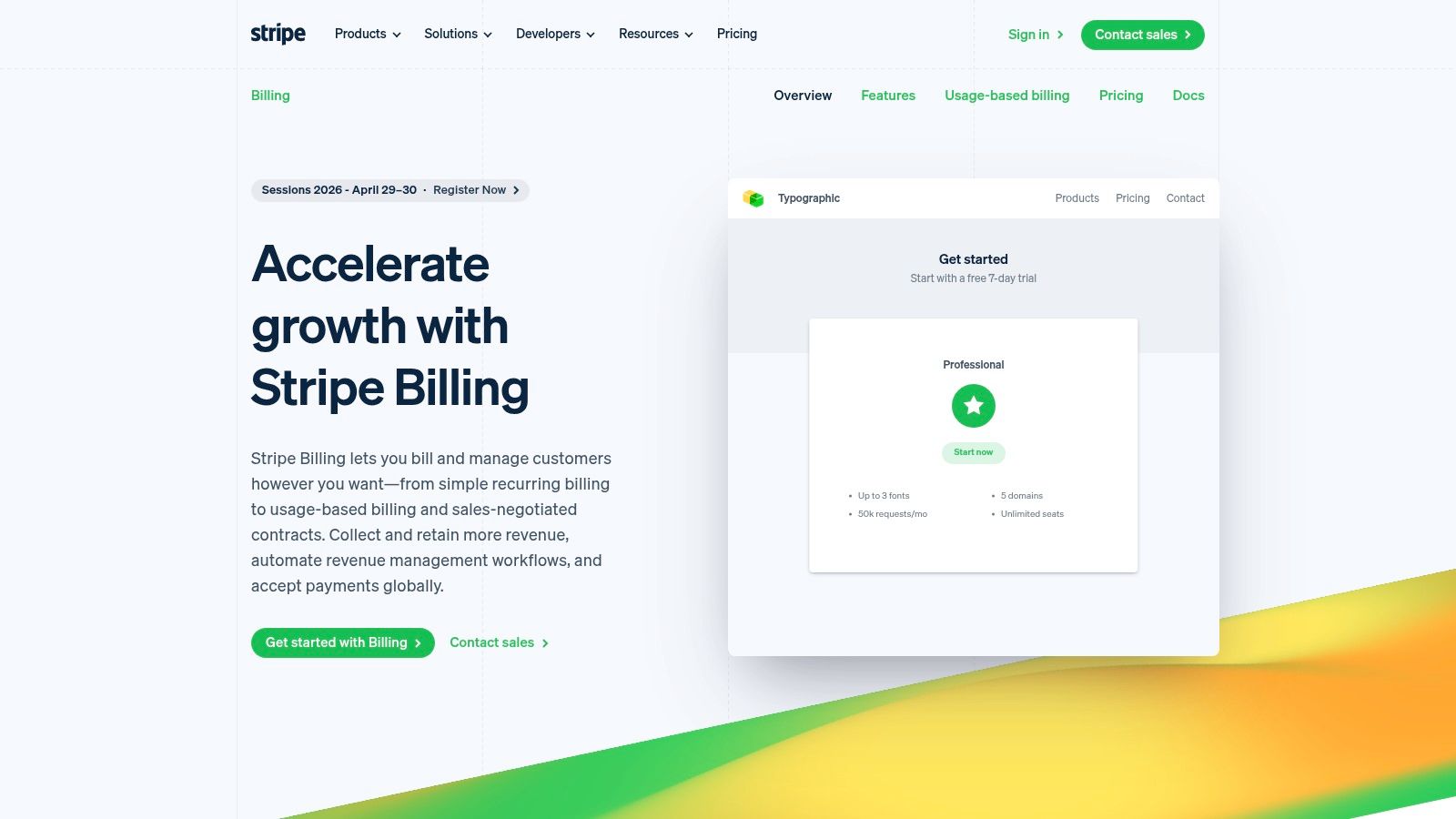 Stripe Billing pricing plans