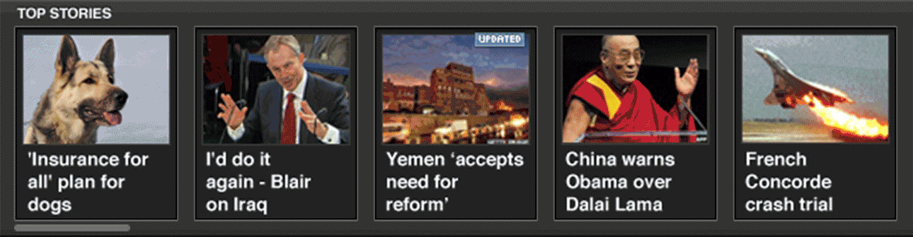 Scrolling Carousels Concept