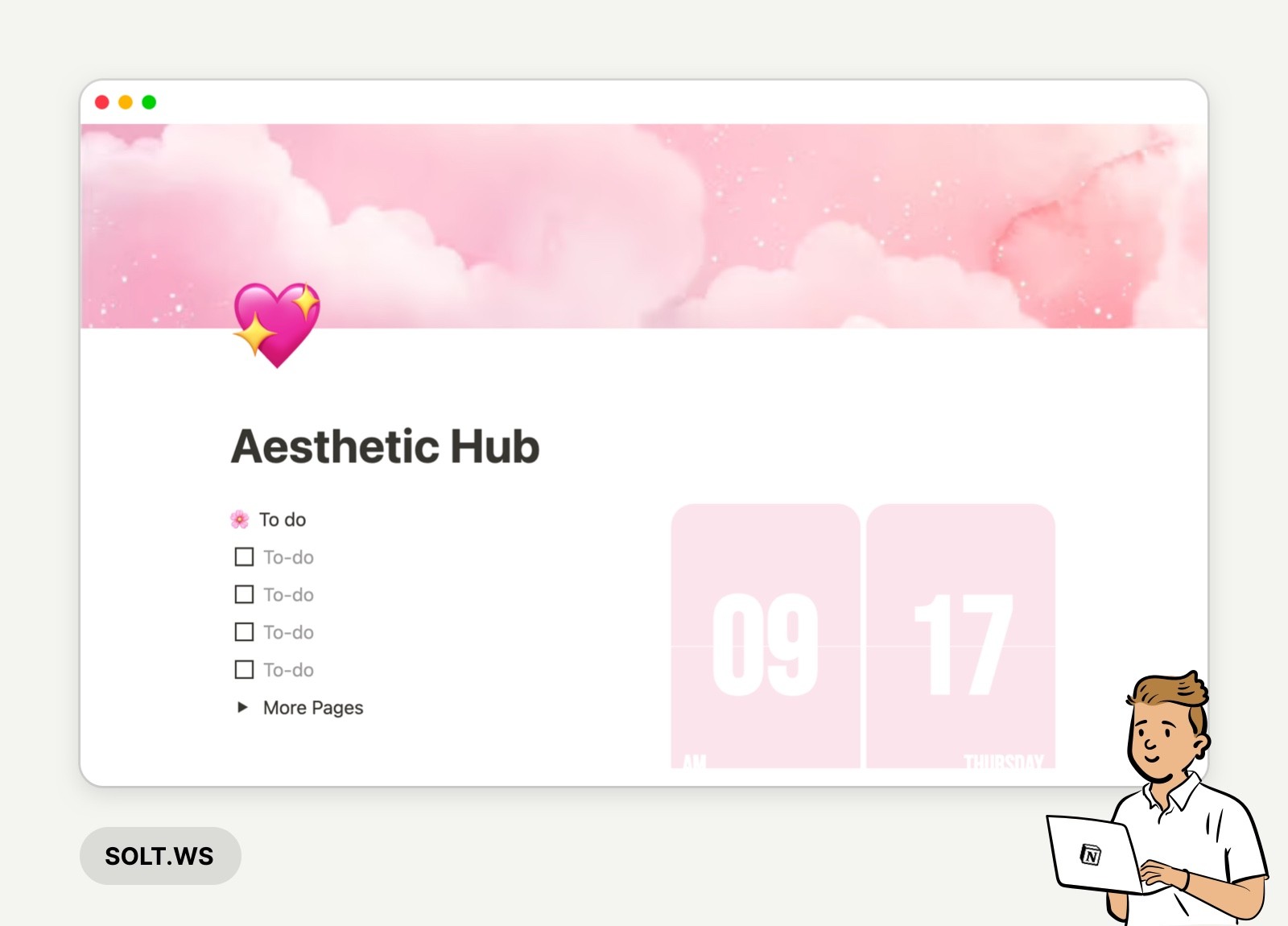 Top 30+ Aesthetic Dashboard Notion Templates